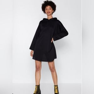 Nasty Gal Hot Pink Hoodie Dress